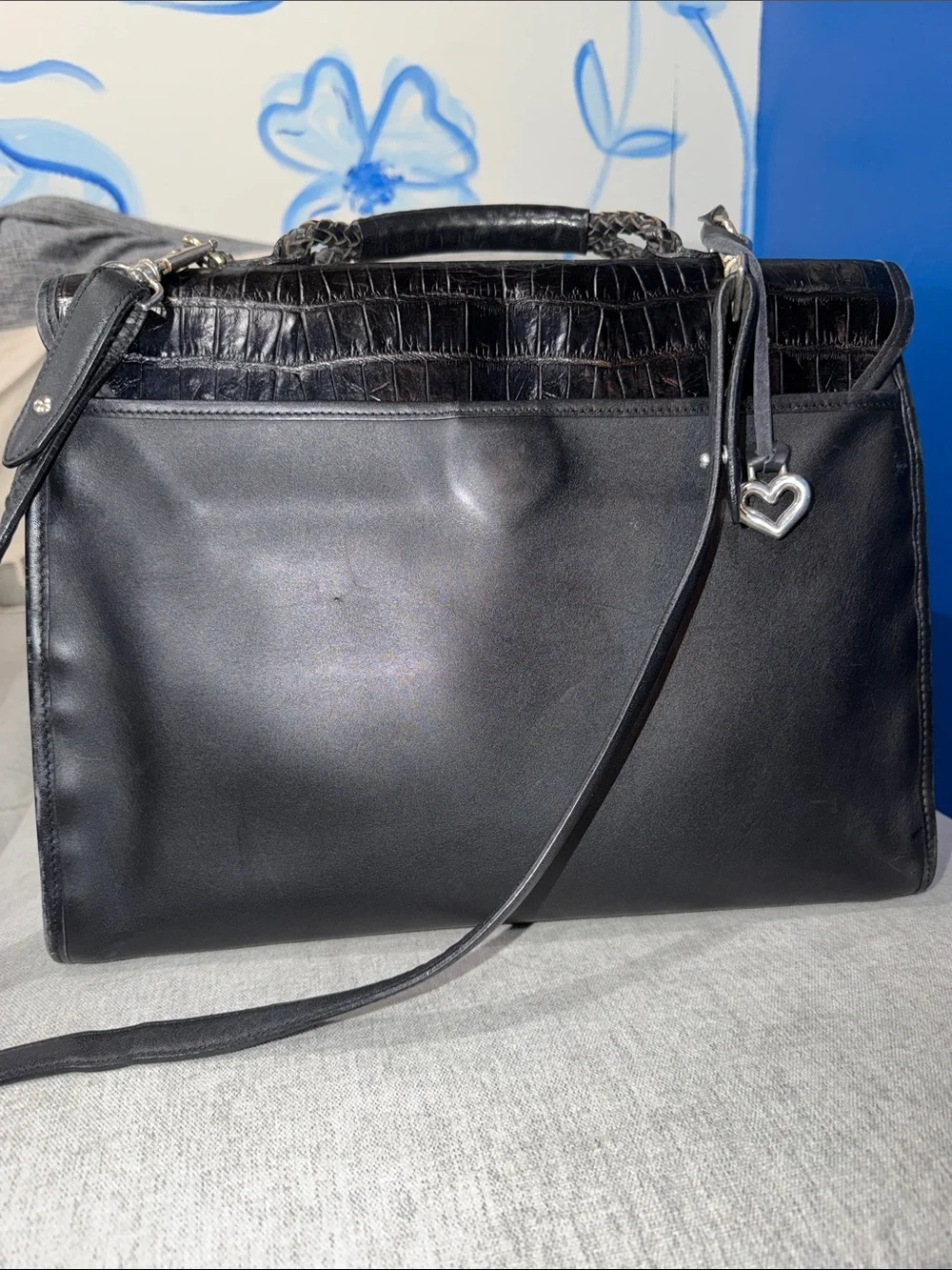 VINTAGE BRIGHTON BRIEFCASE LAPTOP COMMUTER SHOULDER BAG
